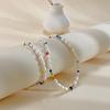 Opk Jewelry Light Luxury Color Beaded Bracelet Fashion Natural Freshwater Pearl Necklace Set