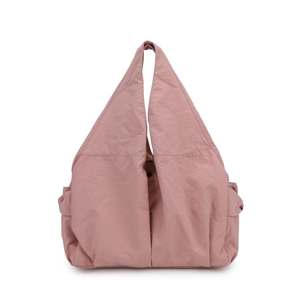 Multi-Pocket Nylon Shoulder Bag Casual Storage Pouch Underarm Bag Large Capacity Tote Bag  Daily
