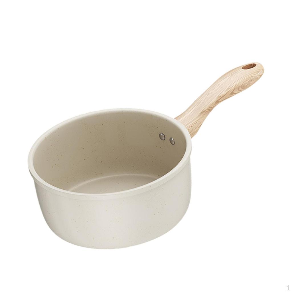 Milk Pan Butter Warmer Cookware Anti Scale Handle Infant Breakfast Pot Small Saucepan for Apartment