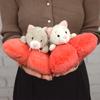 NICI Plush Love Cat Cute Lying Down 13cm