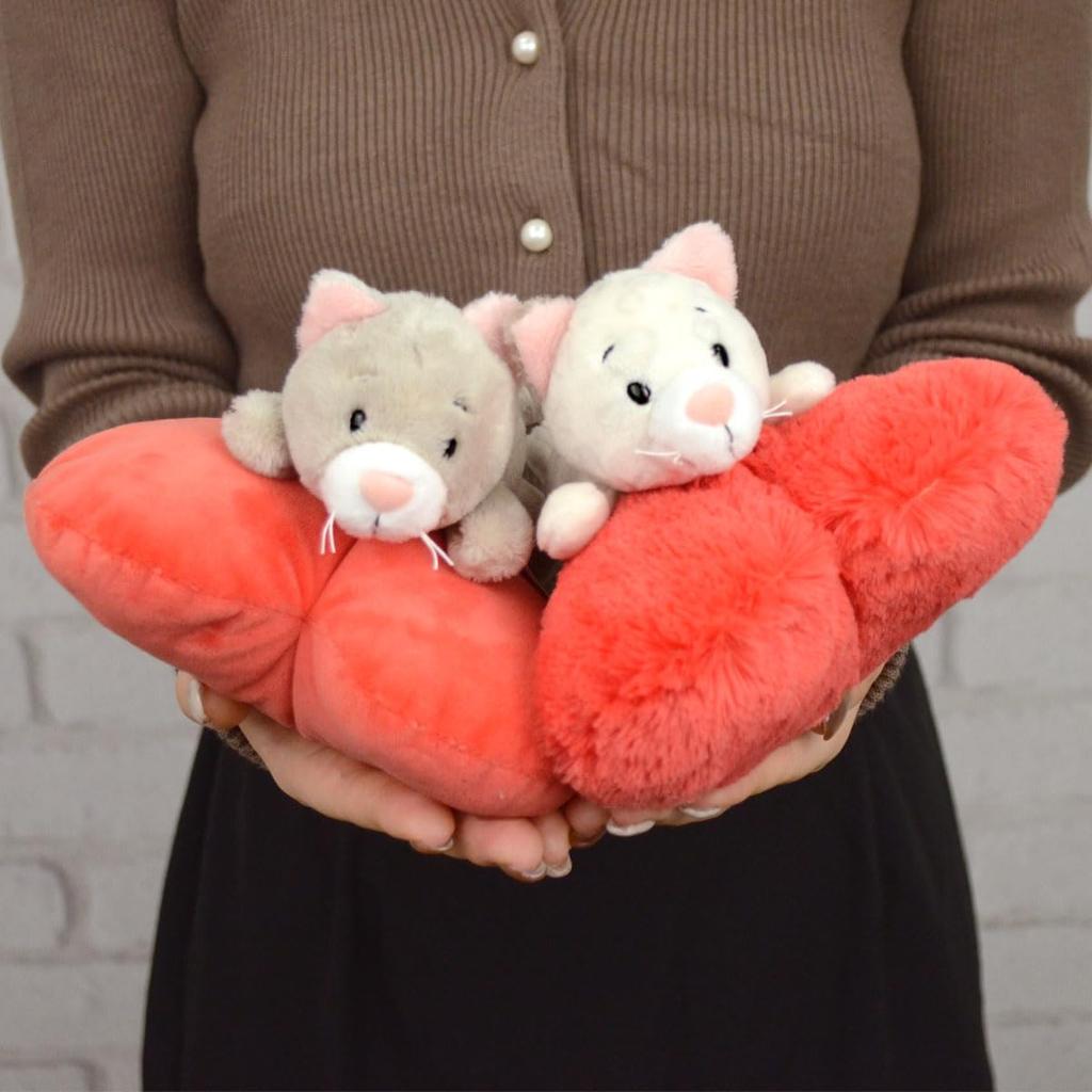 NICI Plush Love Cat Cute Lying Down 13cm