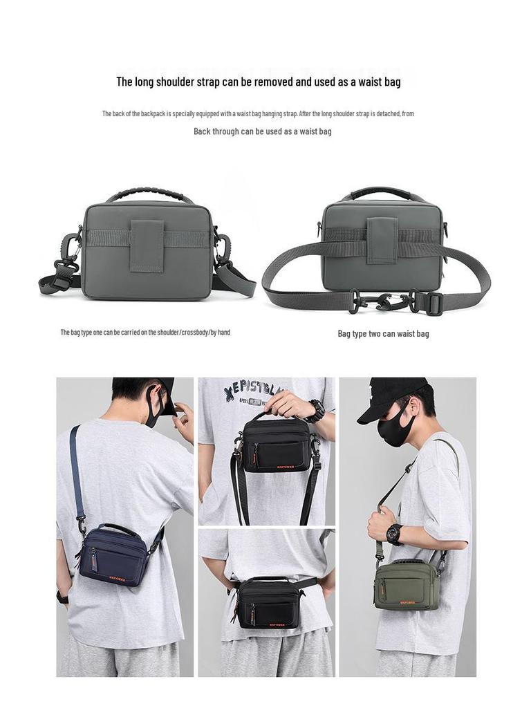 Men's Water-Resistant Outdoor Crossbody Shoulder Bag