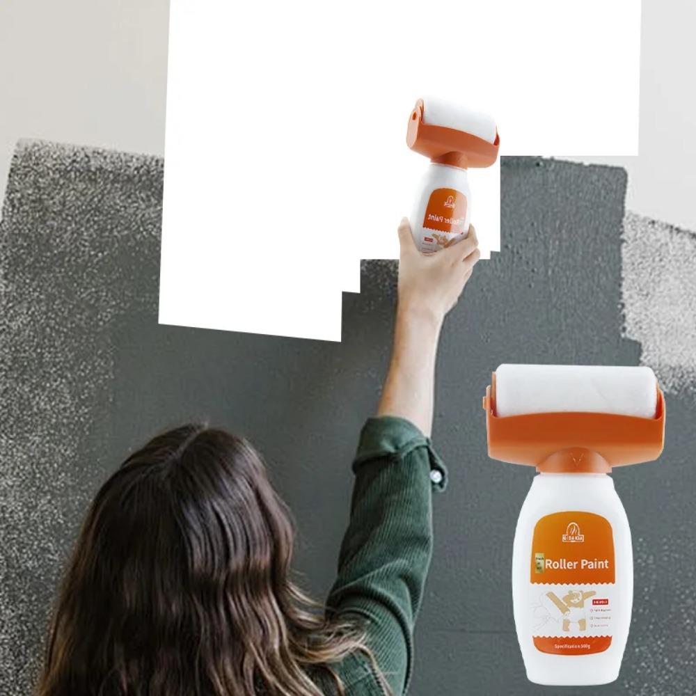 1pc Wall Repair Roller Paint Antibacterial Household Latex Paint White Graffiti Stains DIY Renovation Wall Spackle Cleaning Tool