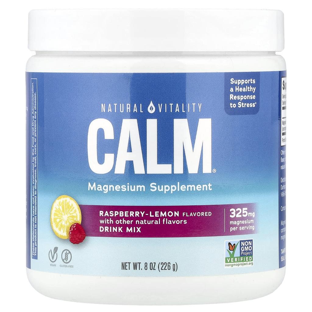 Calm, Anti-Stress Drink Mix, Raspberry Lemon, 226G(8Oz)