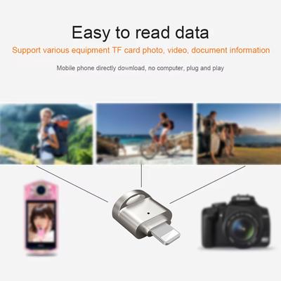 iPhone/iPad Micro SD Card Reader - Plug-and-Play OTG Adapter, Instant Memory Expansion Compatible with iOS 13