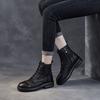 Spring 2025 New Breathable Mesh Shoes First Layer Cowhide Short Boots British Retro Women's Boots Summer Fashion Sandals