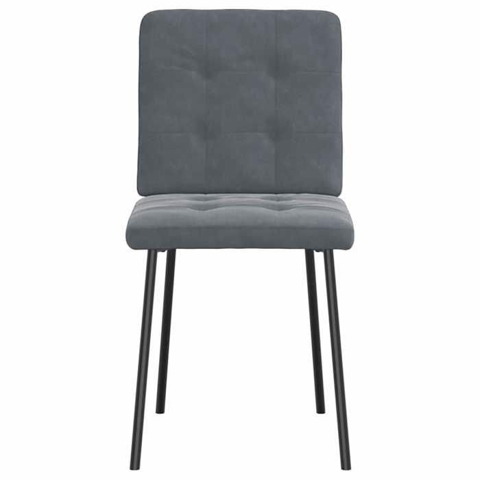 VidaXL Chaises à manger lot de 6 gris foncé velours 3315428