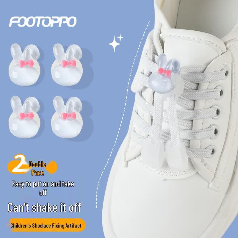 FOOTOPPO Kids No-Tie Shoelace Buckles