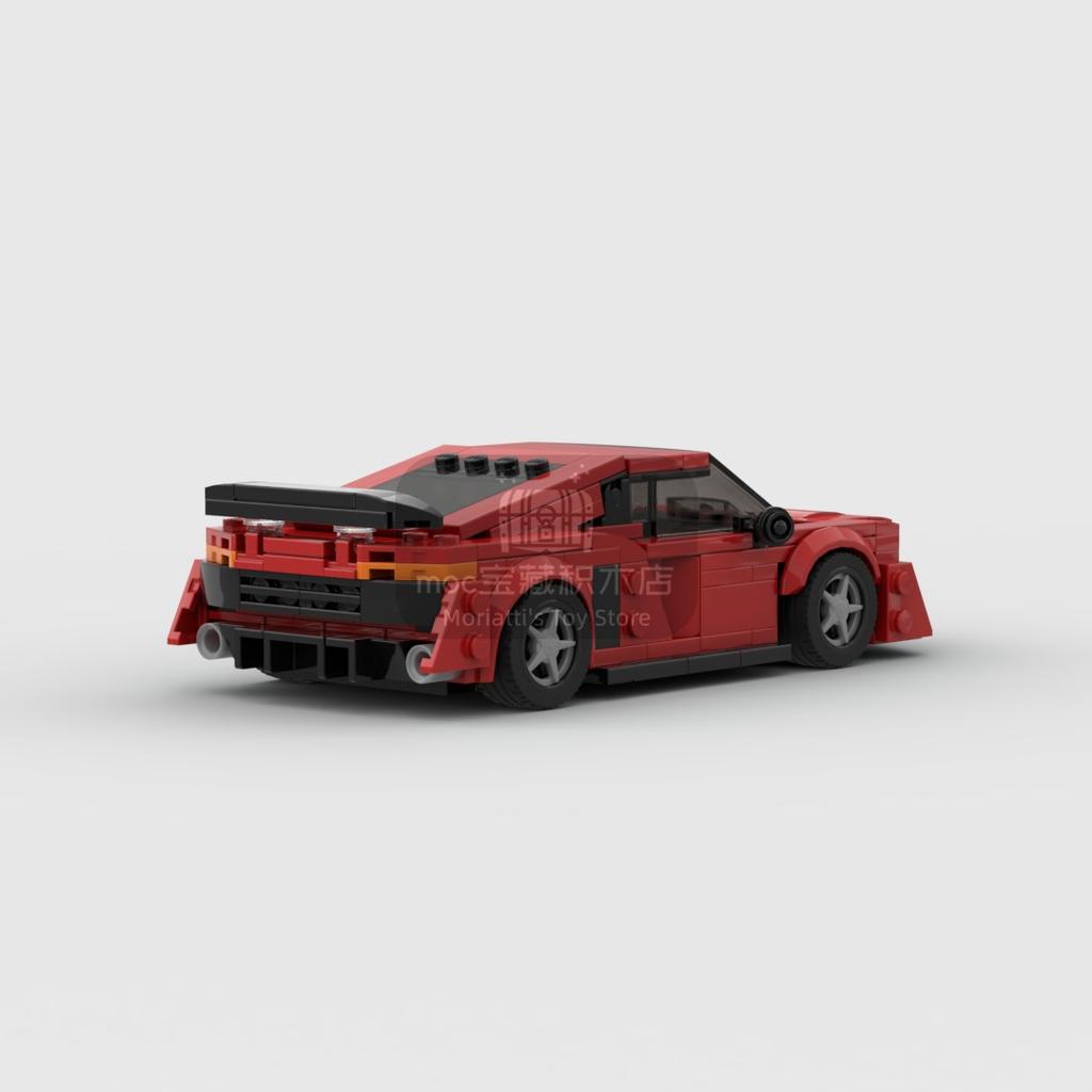 MOC Supercar R8 412pcs Racing Racer Building Blocks Brick Creative Garage Toys for Boys Gifts