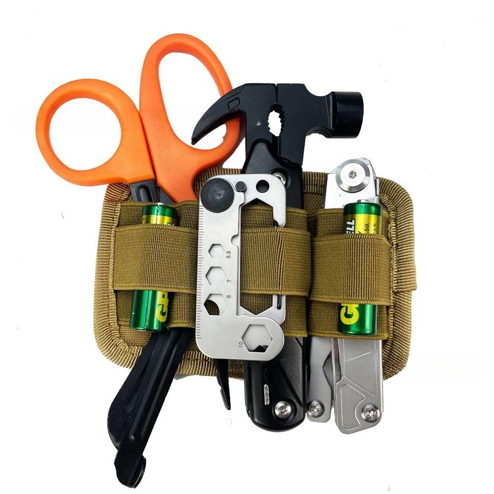 Black/Green/Brown Inner Separation Holder Module Storage Bag Panel Pouch EDC Tool  Camping Hiking