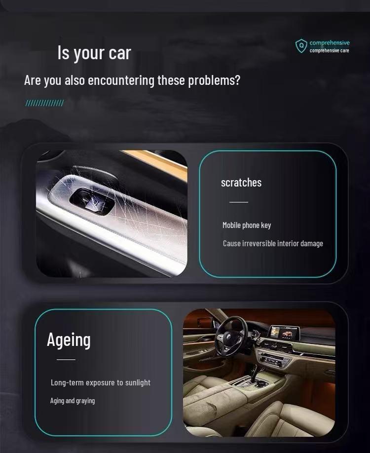 Third Gen Haval H6 Interior Protective Film: Gear Shift, Center Console, Screen, Dashboard.