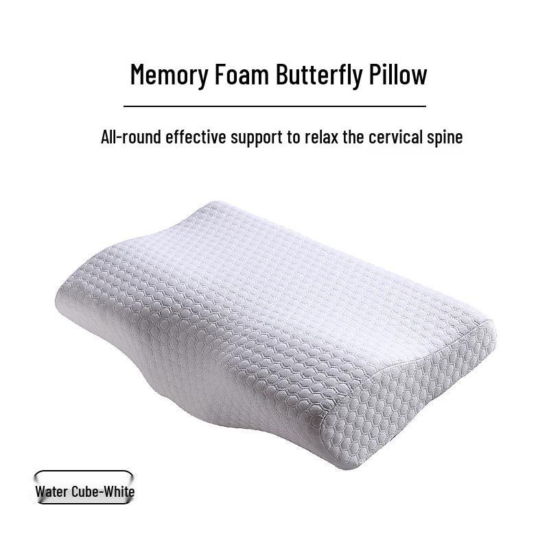 Pernă Fluture cu Spumă cu Memorie - Suport pentru Gât și Cervical pentru Îngrijirea Sănătății Transfrontalieră Ajutor pentru Somn