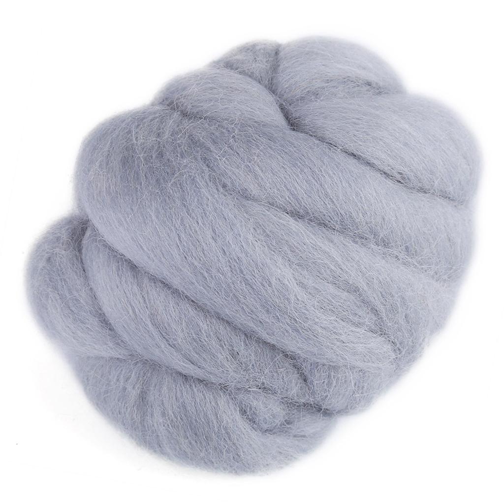 Filatura di lana colorata per infeltrimento ad ago da 55 g?Cucito Rifinitura Lavoro Manuale Materiale (Grigio)
