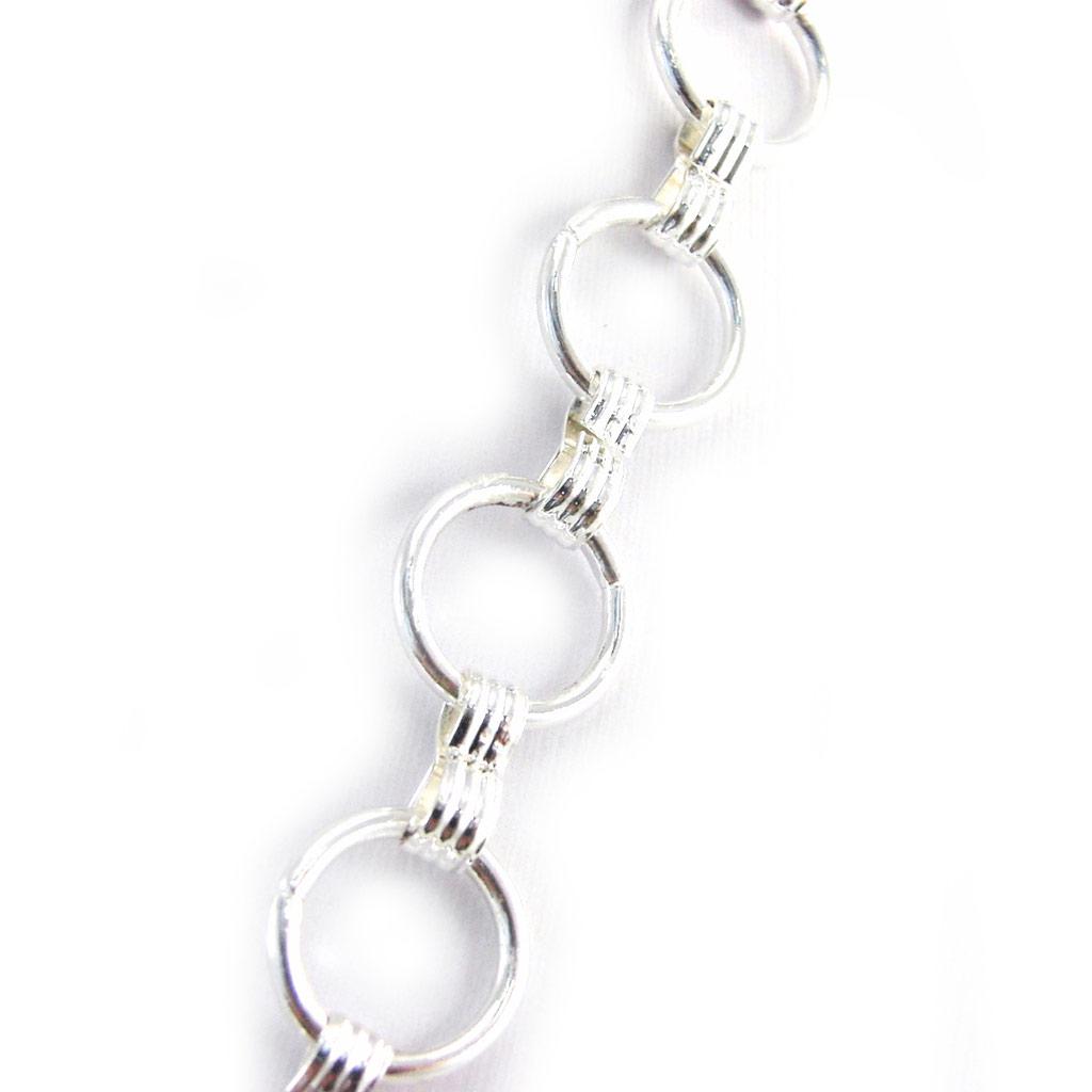 NOA [G5888] - Designer Long Necklace 'Peace' Brown White