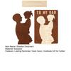 Wooden Desk Sign Gift for Dad from Daughter Home Office Tabletop Sign Ornament