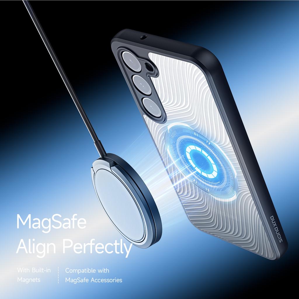 DUX DUCIS Aimo Serie Magnetische Hülle für Samsung Galaxy S23+ Kompatibel mit MagSafe TPU+PC Matte Handyhülle (REACH-Zertifizierung)