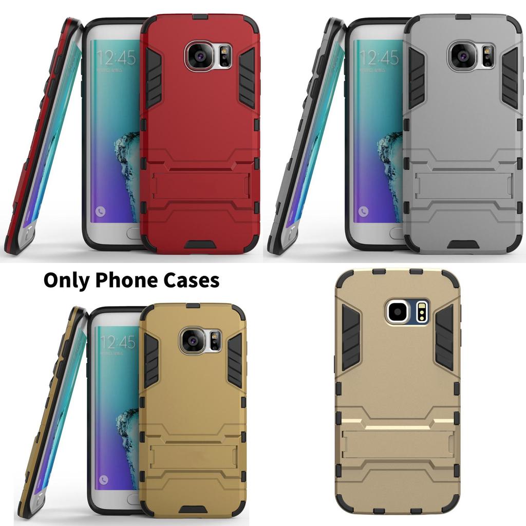Man Protective Phone Shell With Stand Tpu Pc Shockproof For Samsung Galaxy Devices