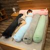 Round Pillow Case Soft Fabric Long Pillow Cover Cute Cervical Roll Headrest New Column Long Throw Pillow Home Decor