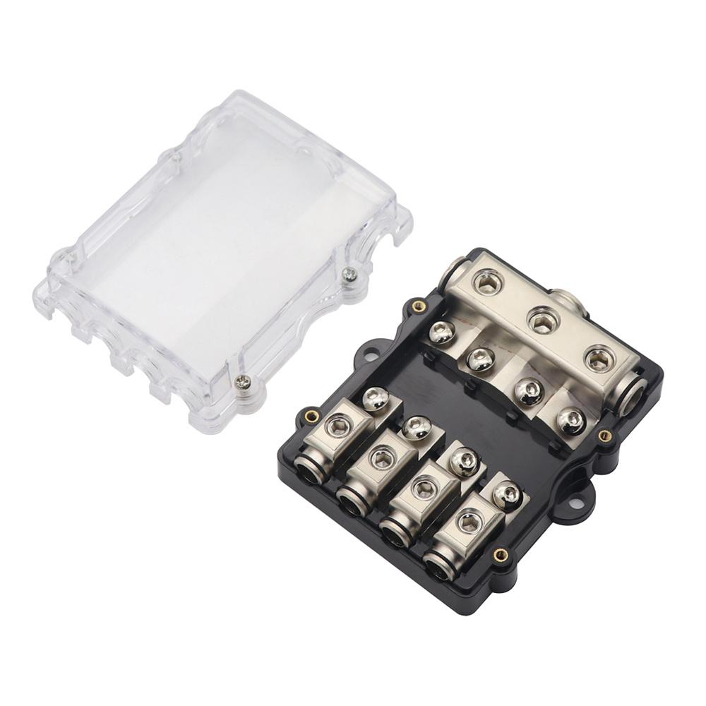 Car Stereo Audio Mini ANL Fuse Holder Power Distribution Block Fuse Box Kit Set