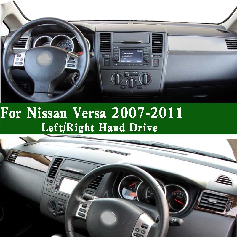For Nissan Versa Mk1 I SL 2007-2011 Interior Accessories Car Dashboard Cover Dash Mat Anti-slip Anti-Dirt Proof Dashmat Pad