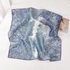 111 mulberry silk [Palermo Botanical Garden] silk silk scarf women's spring and autumn high-end retro square scarf scarf