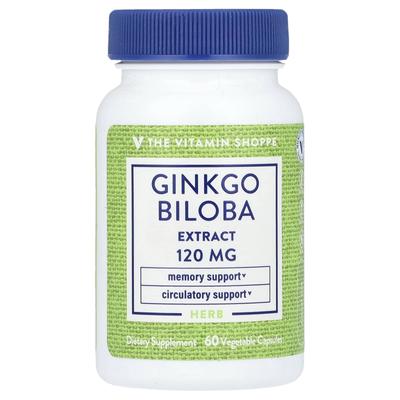 Ginkgo Biloba Extract, 120Mg, 60 Veggie Capsules