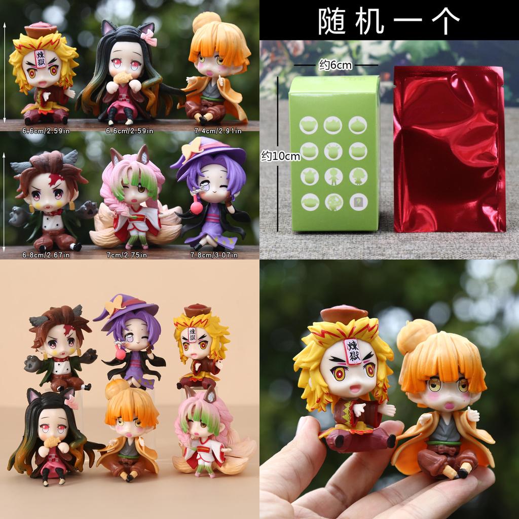 Demon Slayer: Kimetsu No Yaiba Anime Girl Pvc Figure Blind Box Toy For Collectors And Kids