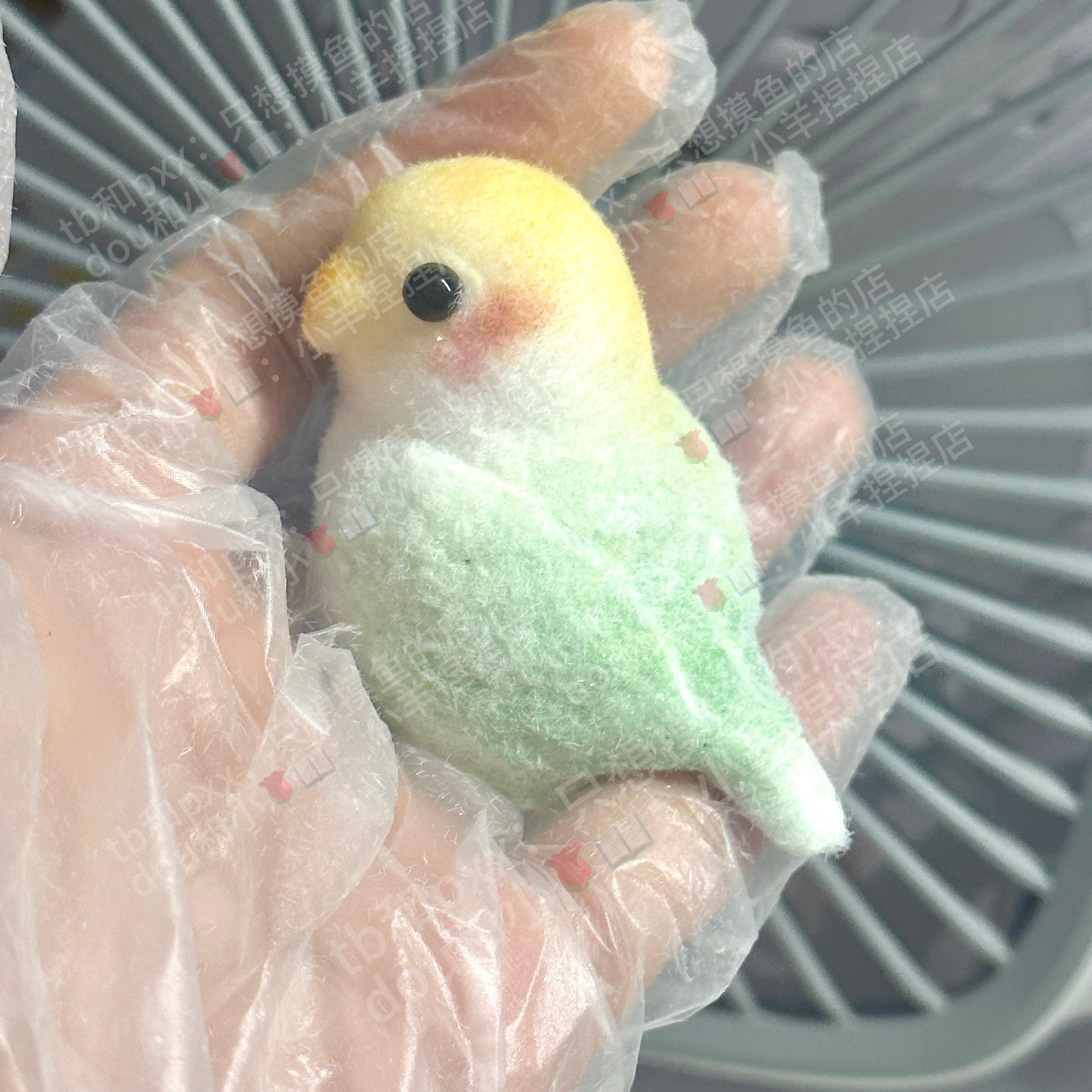 

Новая милая попугайная flocking ручной работы силиконовая игрушка-антистресс для пальцев Kawaii цветная плюшевая птица подарок на день рождения для детей сжимаемый брелок