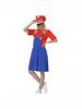 Mario Parent-Child Halloween Cosplay Costume Set - Masquerade Performance & Children's Wear