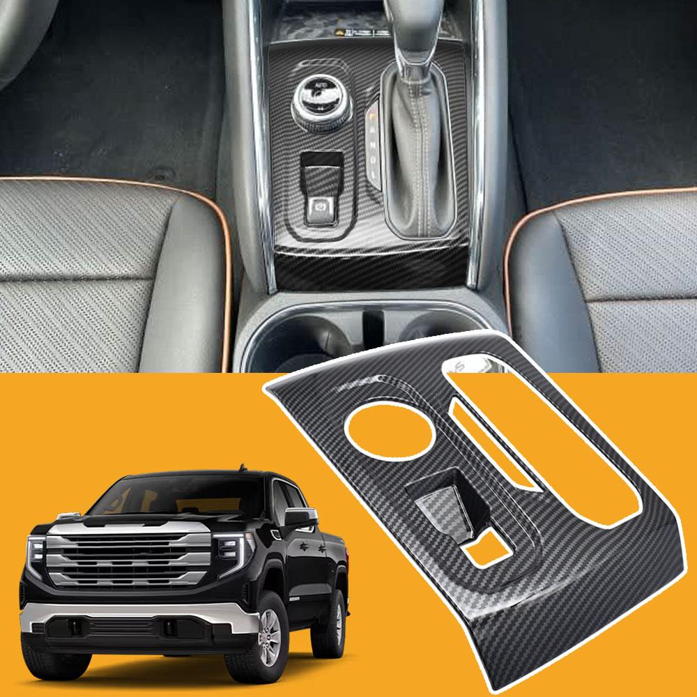 For Chevy Colorado/GMC Canyon 4WD 2025 2025 2025 Center Console Gear Shift Panel Cover Trim Carbon Fiber Style Car Accessories