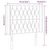 VidaXL LED Headboard Bedroom Furniture Single Bed Accessory Headboard Interior Light Grey 3124366