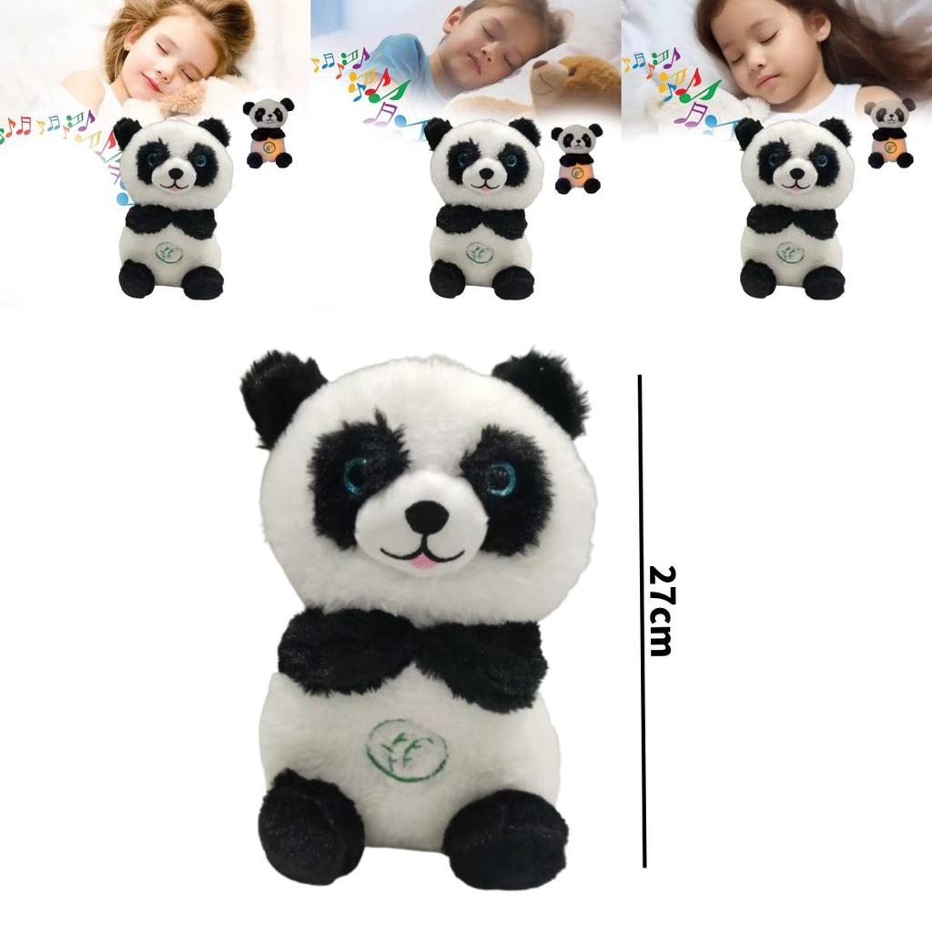 Breathing Panda Plush Toy For Babies With Music And Soothing Features For Infant Comfort