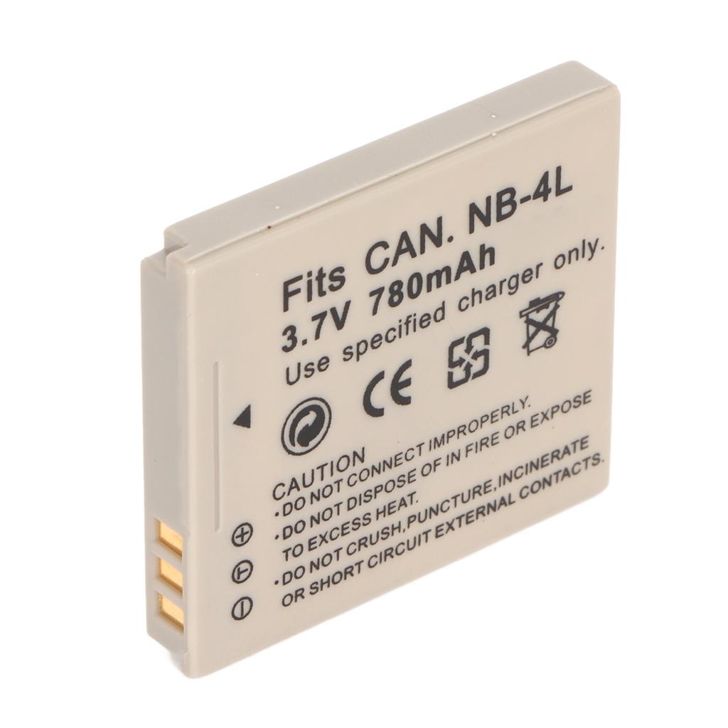 NB 4L Camera Lithium Ion Battery 780mAh 3.7V Replacement Camera Battery for IXUS 115 117 120 130