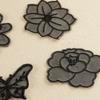 Original Embroidery Label Embroidery Sticker Self-Adhesive Accessory Lace Flower Butterfly Down Jacket Patch Sticker Mesh Thin Cloth Sticker