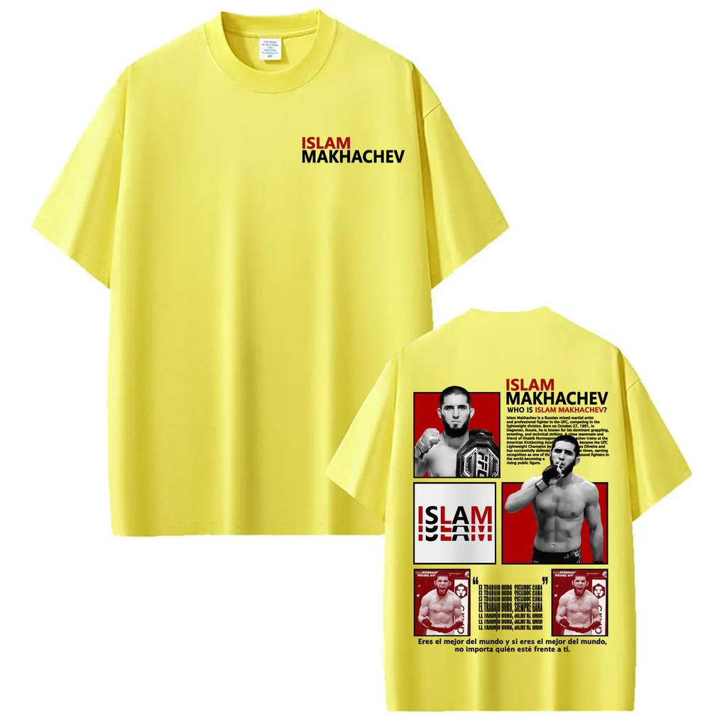 Who Is Islam Makhachev Vintage Graphic Tshirts Unisex Women Harajuku Violence Aesthetic T Shirt Summer Tops High Quality Tee Shirt