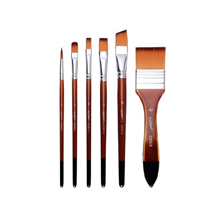 3 Set Nylon Hair Painting Brush Artist Paint Brush Watercolor Acrylic Paint Brush Drawing Supplies for Oil Painting