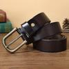 Belt Men's Pure Copper Pin Buckle Genuine Leather Retro Trendy Versatile Youth Casual Pants Belt