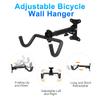Nástěnný držák pro jízdní kola z hliníkové slitiny, nastavitelný nástěnný držák na kolo, limitní hmotnost háku