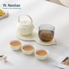 Nanshan Gentleman Anti-Scald Handle Ceramic Kung Fu Tea Set
