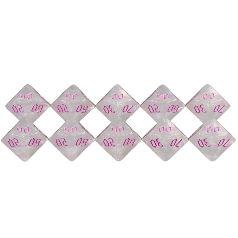 D10(00-90) Dice Set 10PCS for DND 10 Sided Dice Multi-sided Games Dices Desktop Polyhedral Set ,for Role Playing Game