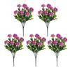 5 Pcs Faux Daisies Bundles UV Resistant Artificial Flowers Realistic Fake Fall Flowers with Bendable Stems for Flower Arrangement Indoor Decorations