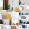 Modern Hotel Bed Flag Bed Runner Luxury Homestay Cotton Linen Bed Tail Towel Wedding Room Bed Tail Pillowcase