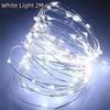 2M 5M 10M Battery Box LED Fairy String Lights Flexible Copper Wire for Christmas Wedding Anniversary Decor