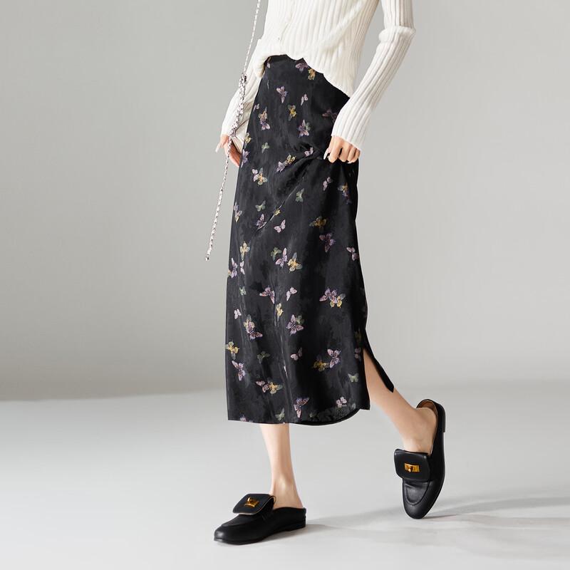 SOFSIL 2026 Весна Новый Китайский Стиль Цветочный Принт Миди Юбка XL