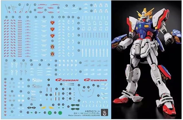 decals for RE HiRM robot plastic models RG Shining Water-transfer HG, RG, MG, PG, (for 1/144 Gundam)