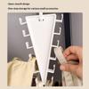 Double Sided 12 Hooks Storage Rack V Shaped Baseball Cap Holder Belt Hat Scarf Organizer Hooks Wardrobe Space Saving Rack