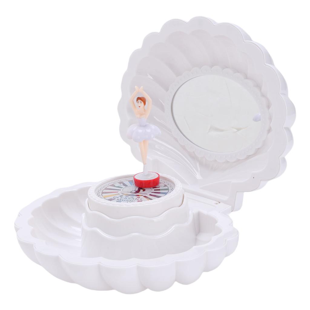 Kids Musical Jewelry Box Colorful Light Dancing with Makeup Mirror Musical Jewelry   for Girls