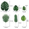 90Pcs Monstera Leaves 6 Kinds Artificial Vivid Tropical Leaves for Weddings Photo Shoots Events Banquet Jungle Beach Theme