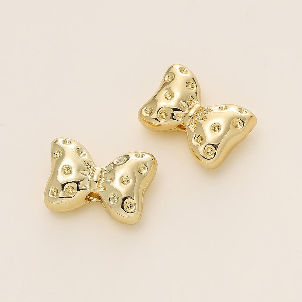 2/20Pcs/Pack 14/18K Gold Color Plated Metal Copper 4 Styles Spacer Beads For DIY Handmade Bracelet Jewelry Making Accessories