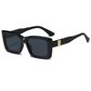New Fashion Square Sunglasses Trendy Light Luxury Sunglasses For Men's High-end Ultraviolet-proof Large Frame 3191
